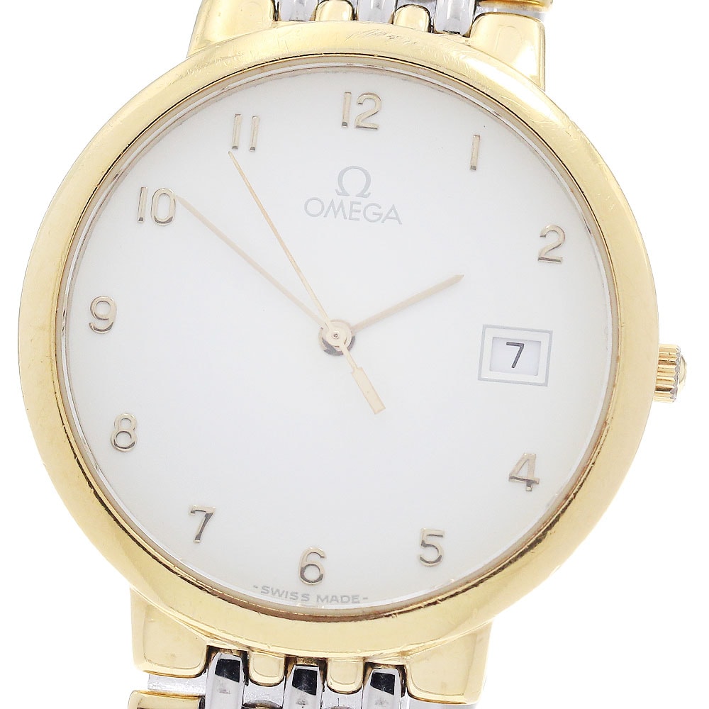 オメガ OMEGA デビル デイト クォーツ メンズ _946838