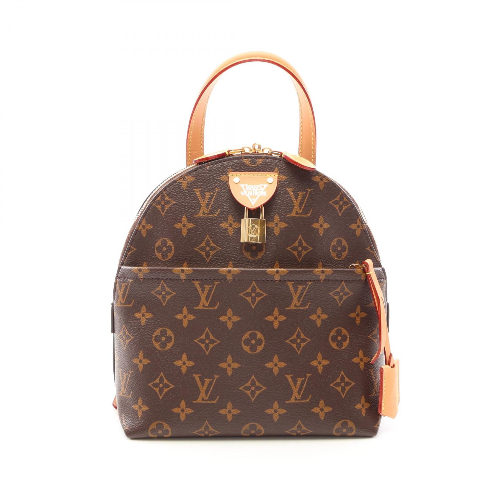 ルイ・ヴィトン LOUIS VUITTON ムーン バックパック リュックサック バックパック バッグ PVCコーティングキャンバス レザー モノグラム レディース ブラウン系 M44944 【中古】