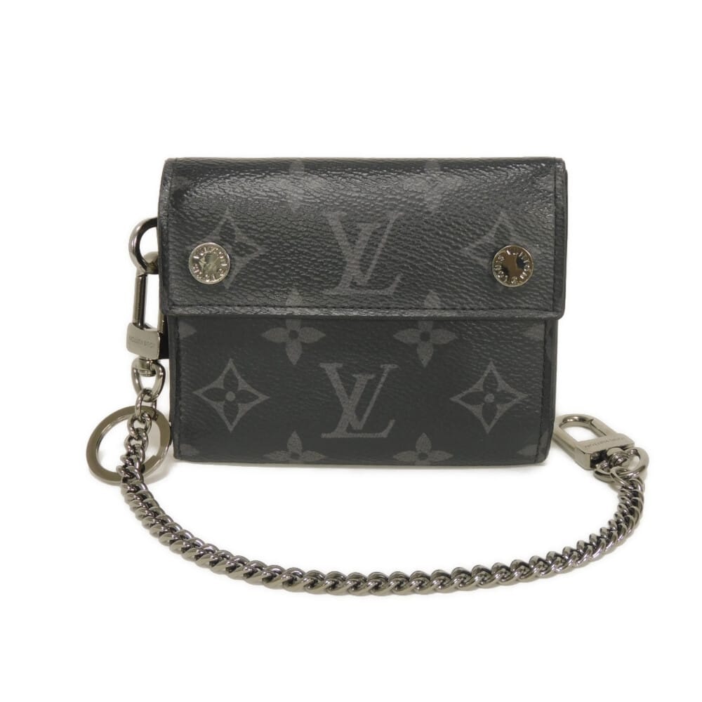 D (傷や汚れあり)】LOUIS VUITTON ルイ・ヴィトン チェーン コンパクト