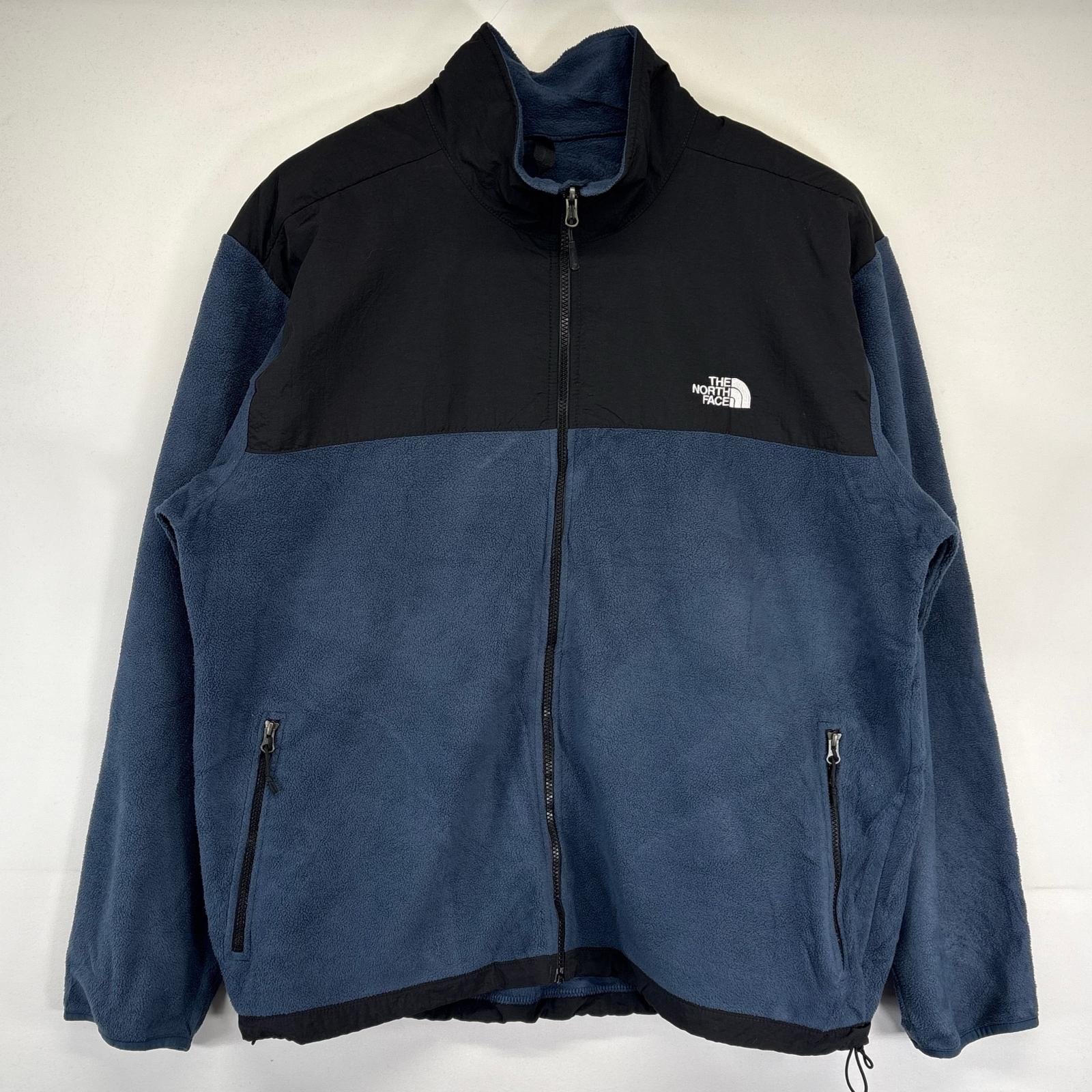 古着 ザ・ノースフェイス THE NORTH FACE フリースジャケット フルジップ デナリジャケット ワンポイントロゴ フルジップ 2XL  ブラック メンズ
