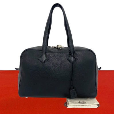 HERMES エルメス ヴィクトリア 35 トリヨンクレマンス トートバッグ ブラック
18427