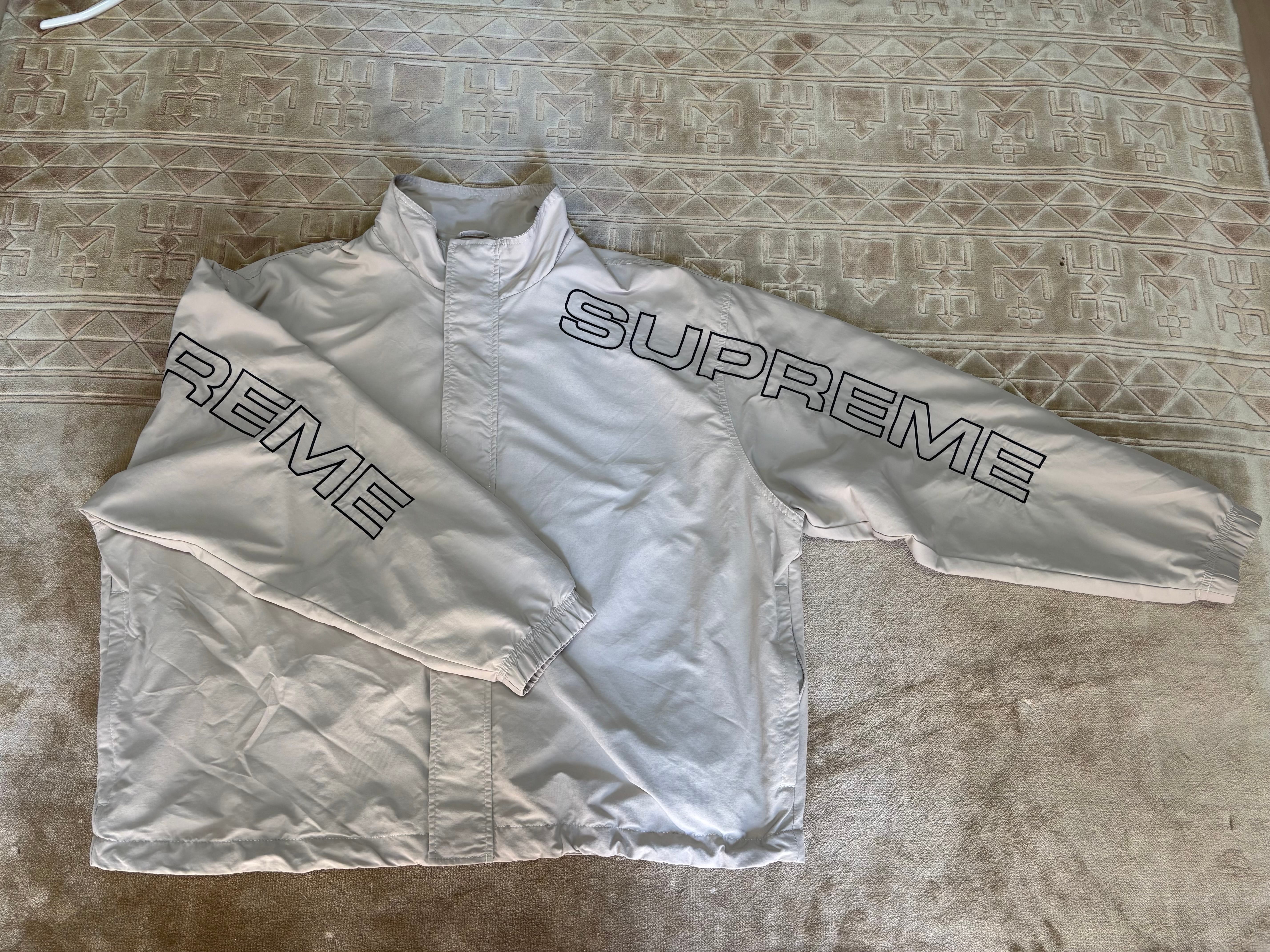 Supreme Spellout Embroidered Track Jacket 