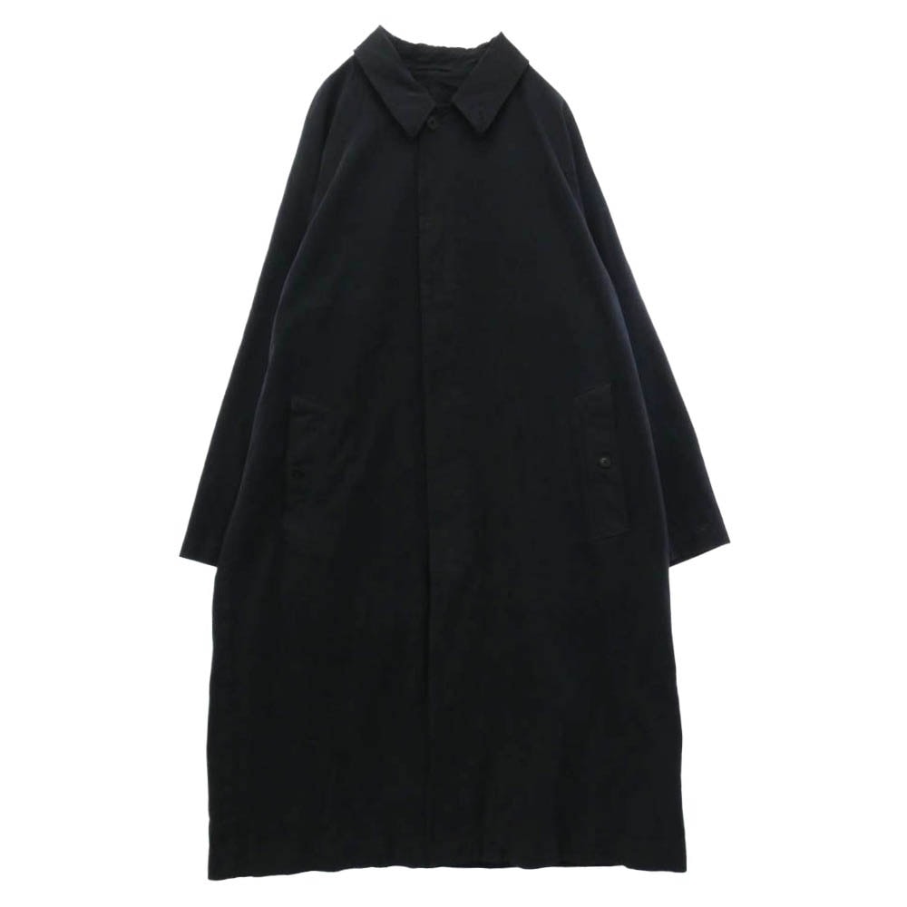 COMOLI コモリ 24AW A03-04001 製品染め BAL COLLAR COAT バルカラー コート ブラック系 3【中古】