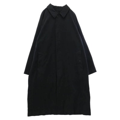 COMOLI コモリ 24AW A03-04001 製品染め BAL COLLAR COAT バルカラー コート ブラック系 3【中古】