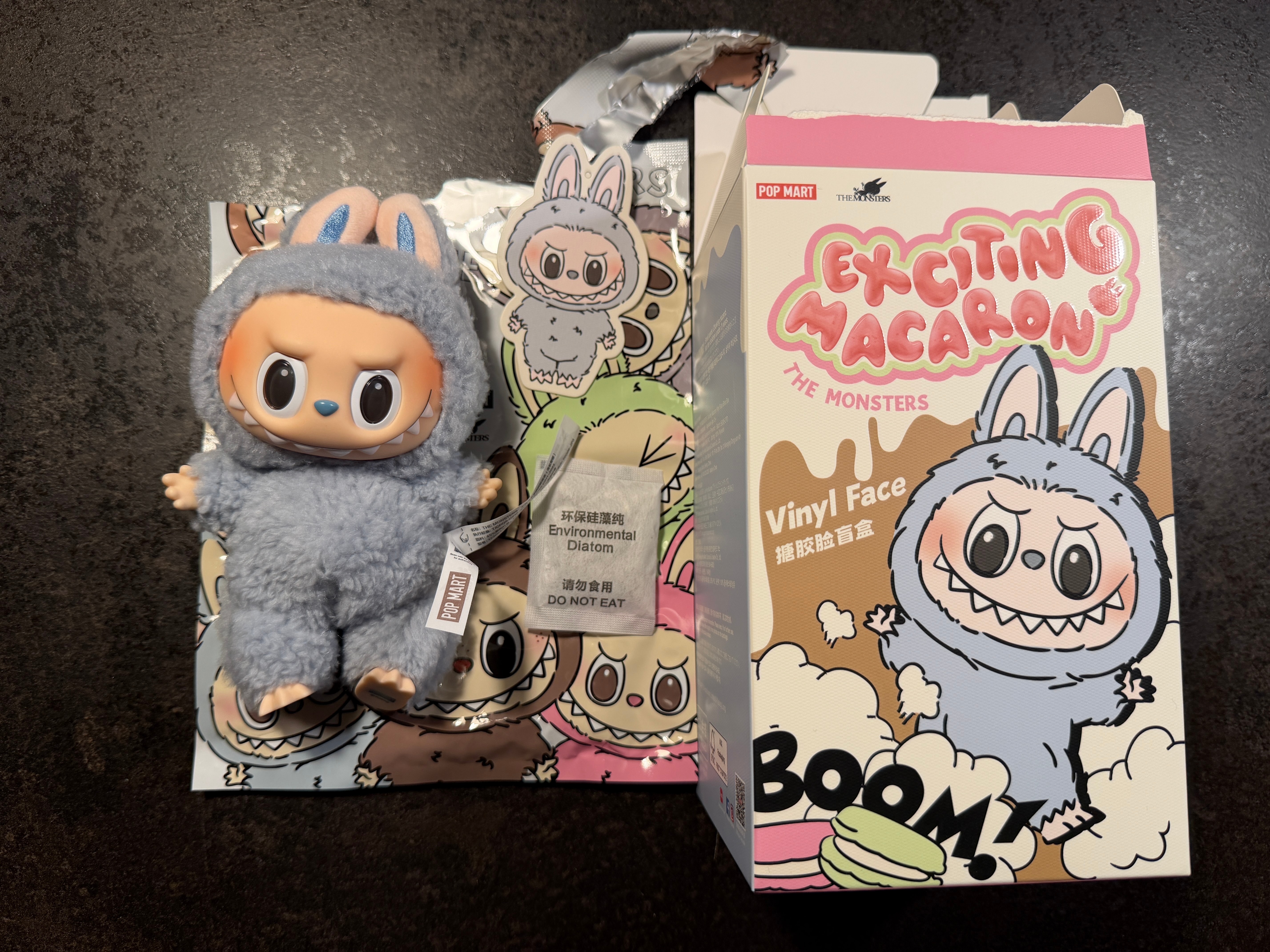 POP MART THE MONSTERS (LABUBU) Exciting Macaron Plush Series SEA SALT COCONUT