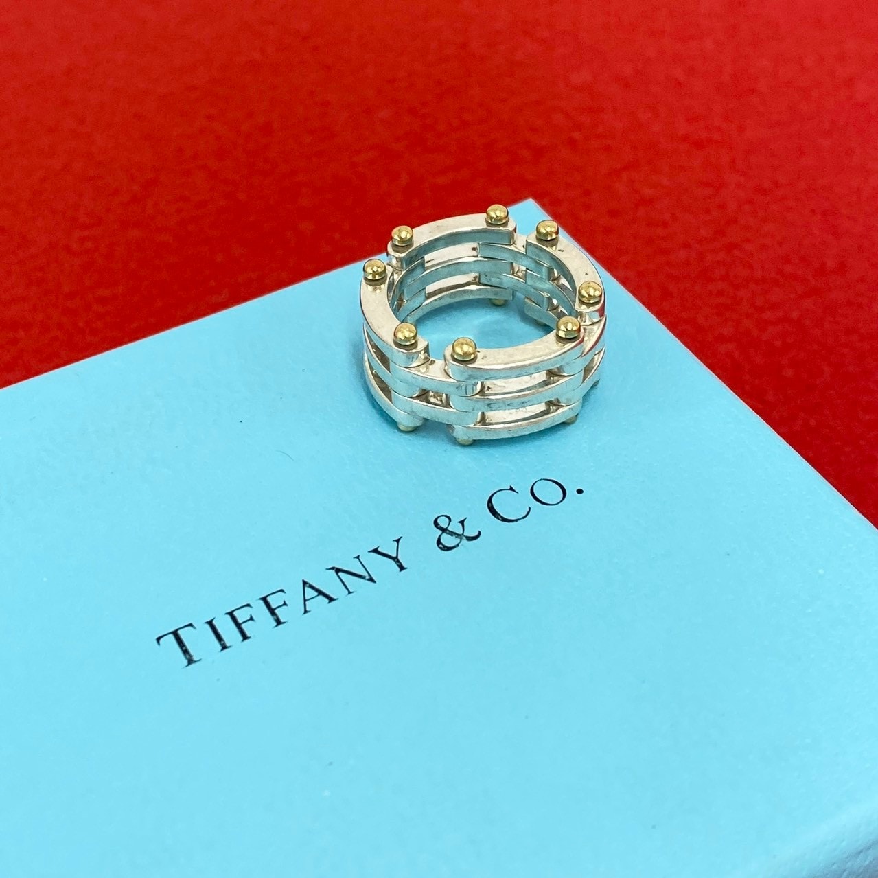 TIFFANY&Co. ティファニー ゲートリング シルバー925 K18イエローゴールド リング・指輪 12号 シルバー
17464