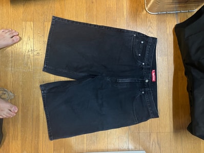 Supreme Baggy Denim Short "Black" (24SS)