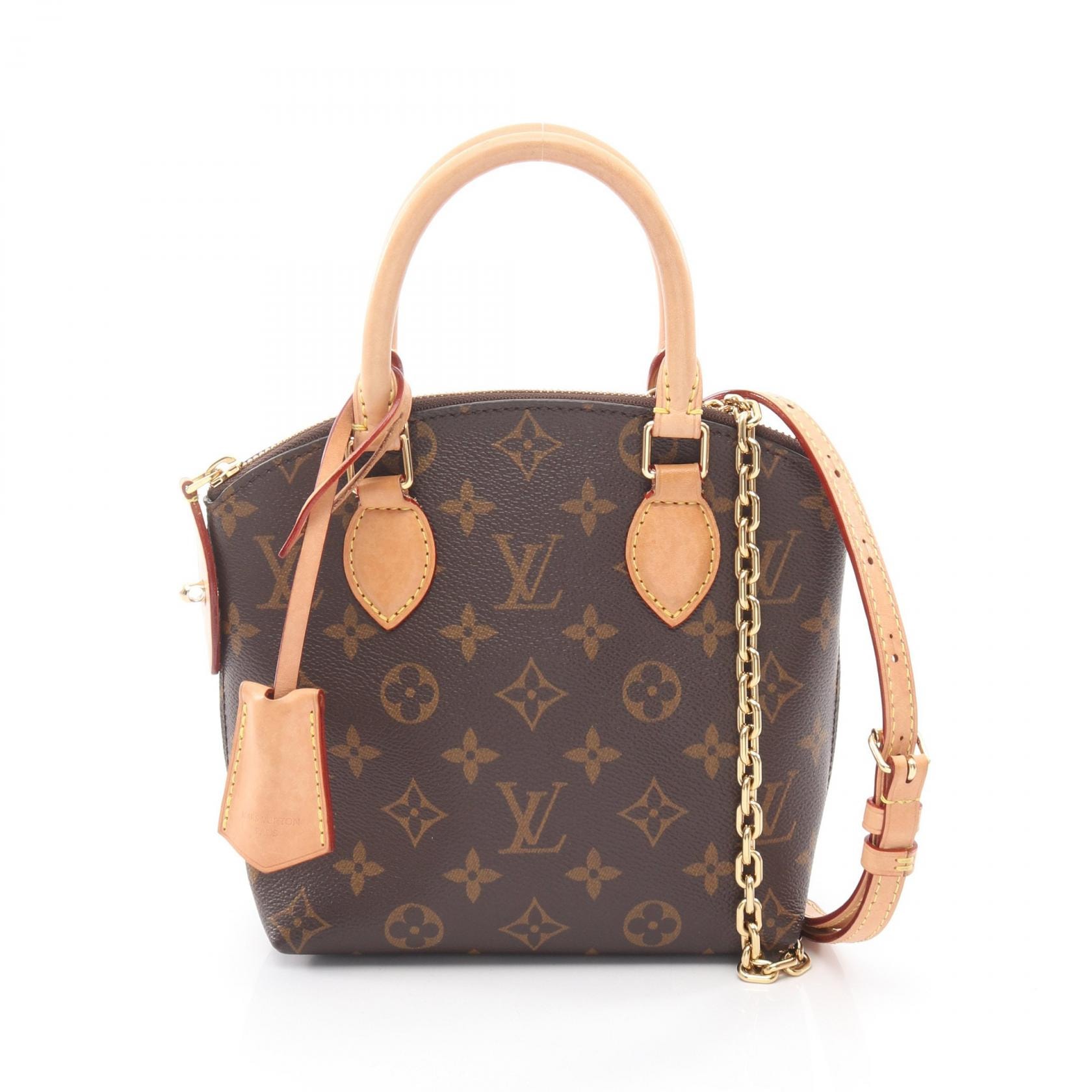 ルイ・ヴィトン LOUIS VUITTON ロックイットBB ハンドバッグ バッグ PVCコーティングキャンバス レザー モノグラム レディース ブラウン系 M12019 【中古】