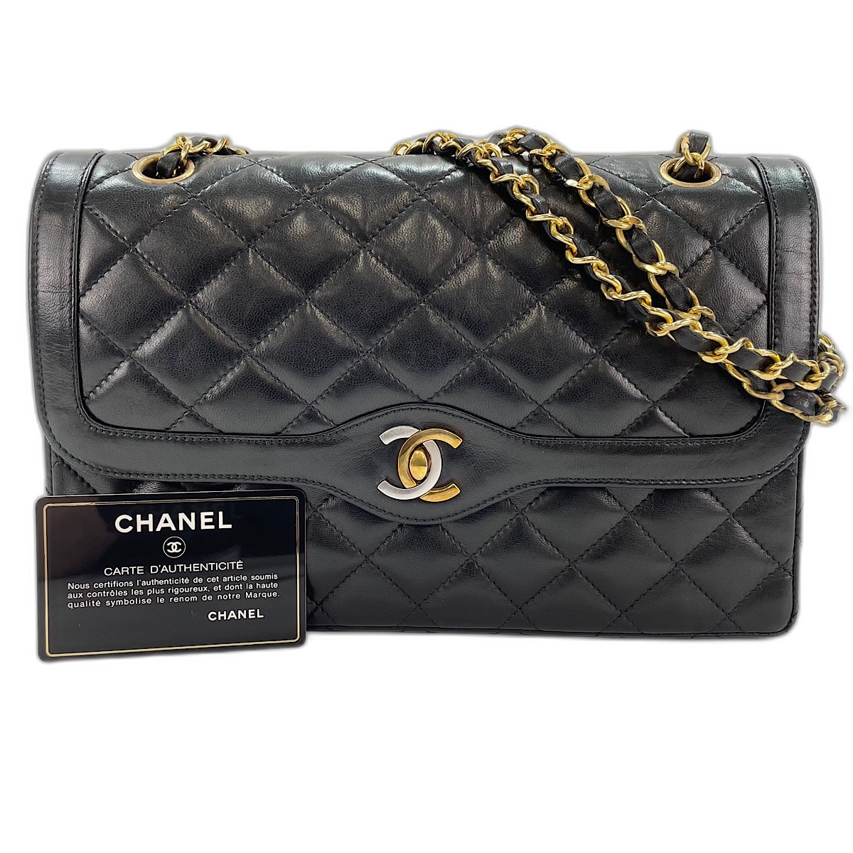 シャネル CHANEL マトラッセ ショルダーバッグ ラムスキン【中古】