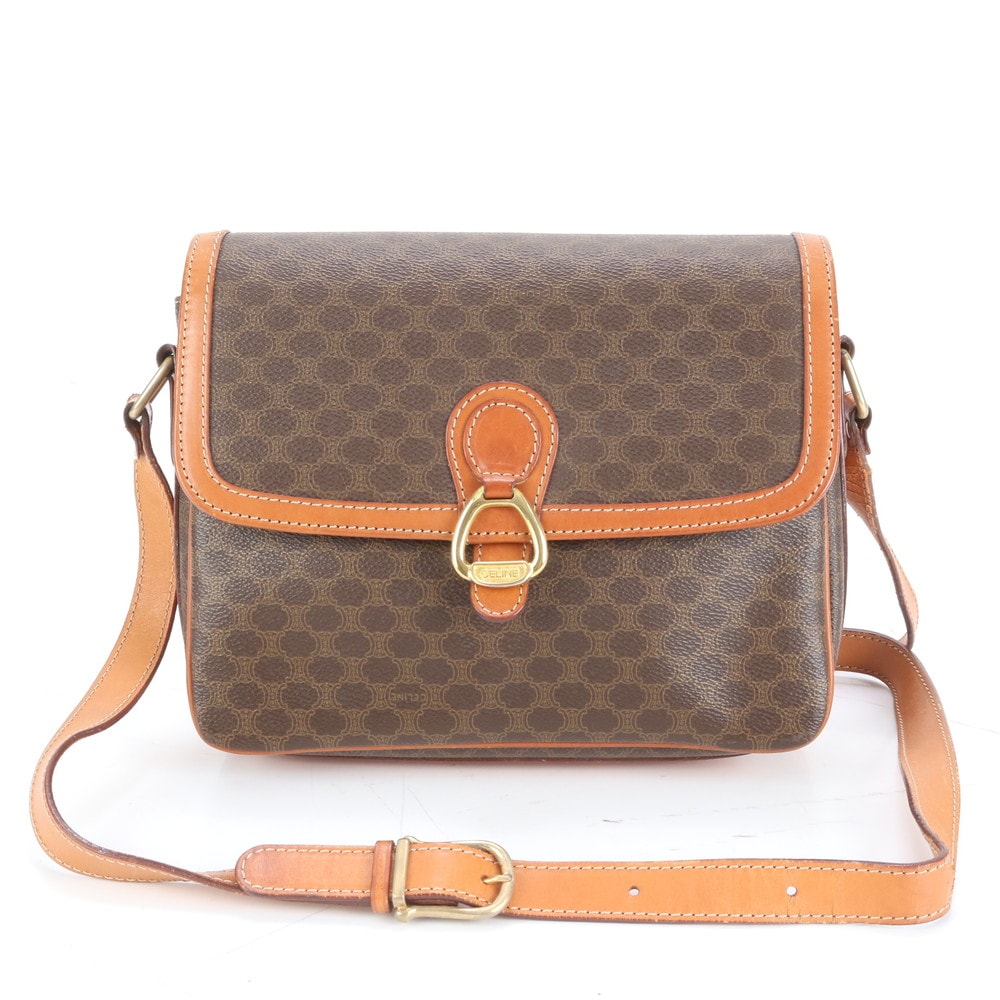 ■美品 セリーヌ マカダムショルダーバッグ