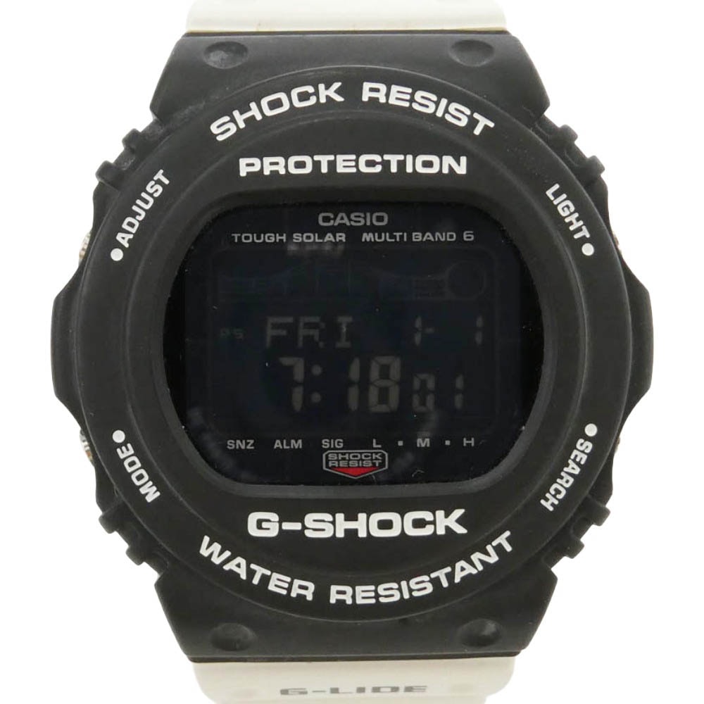 CASIO G-SHOCK カシオ ジーショック GWX-5700SSN ウミヘビ柄 ツートンカラー 電波ソーラー ウォッチ 腕時計 ブラック系 ホワイト系【中古】