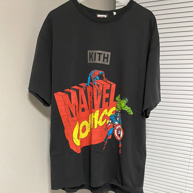 Marvel x Kith Spider-Man Avengers Vintage Tee "Black"