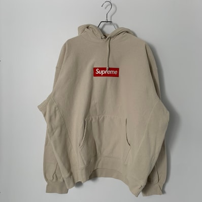 Supreme Box Logo Hooded Sweatshirt "Stone" (24FW)