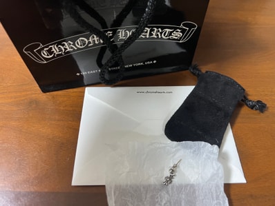 Chrome Hearts Tiny E CH Plus Drop Earrings "Silver"