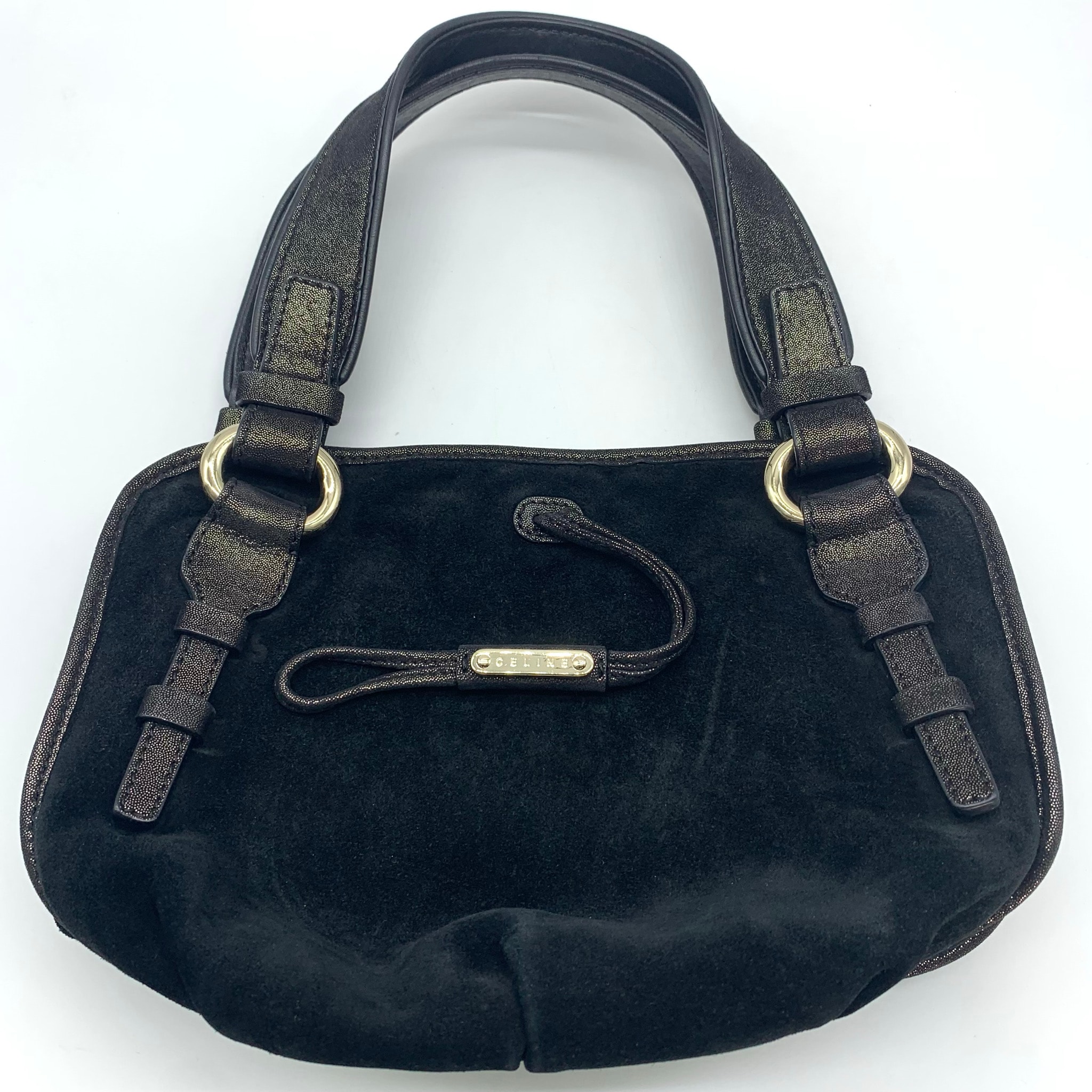 CELINE Bittersweet handbag suede Black