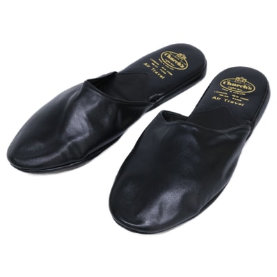 チャーチ 【新品同様】AIR TRAVEL エアトラベル レザー スリッパ/ルームシューズ 8F