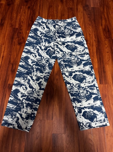 Supreme x HYSTERIC GLAMOUR Cars Baggy Jean "Navy"