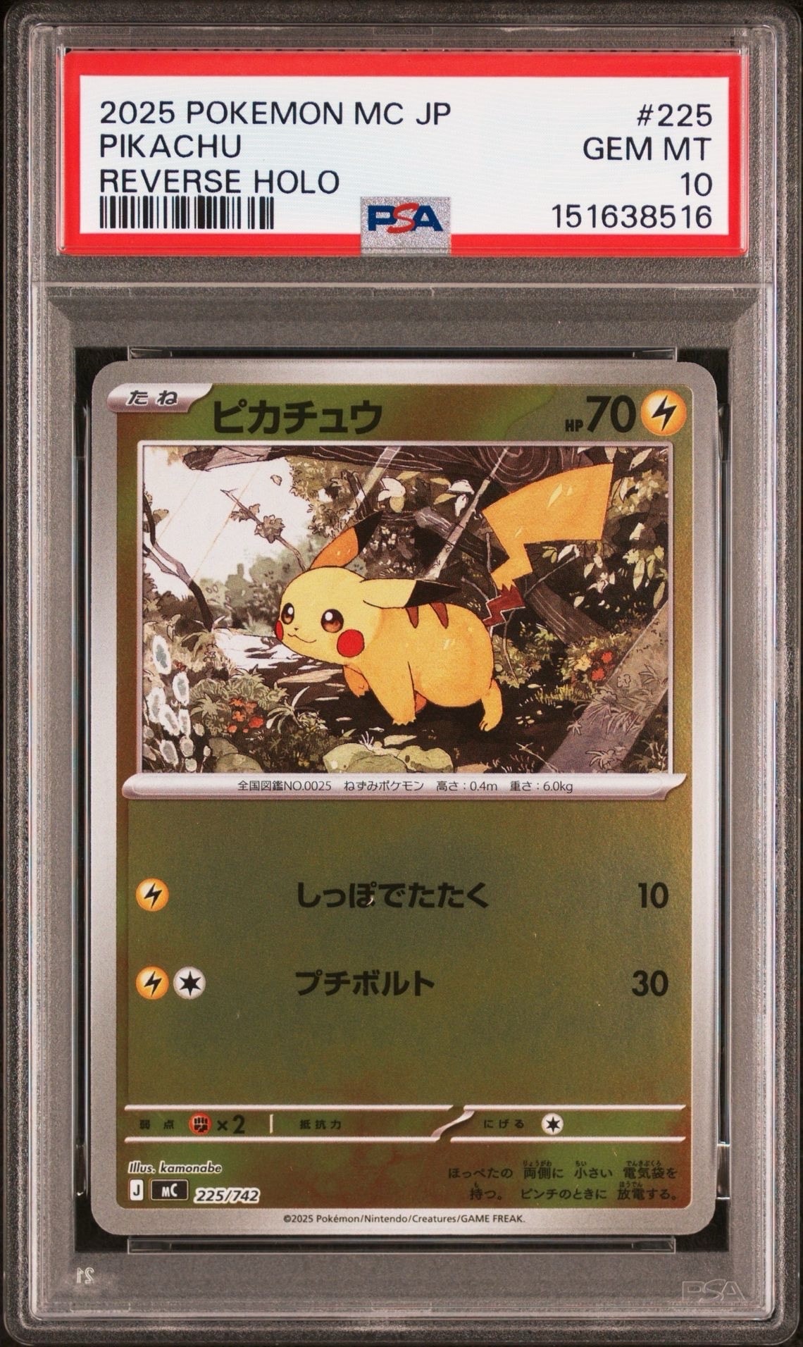 ピカチュウ :ミラー [MC 225/742](スタートデッキ100「バトルコレクション」)