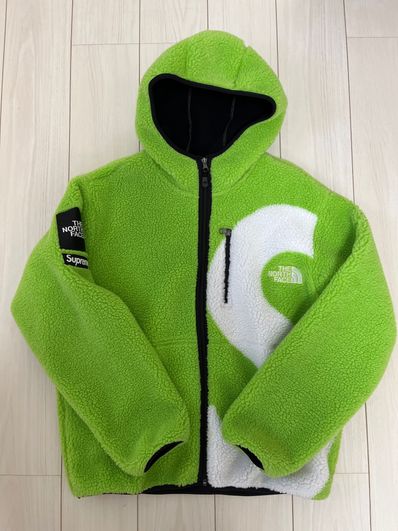 Supreme x The North Face S Logo Hooded Fleece Jacket "Green"