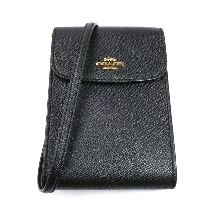 COACH コーチ レイチェル フォンショルダーポーチ ショルダーバッグ ブラック 3048 レディース【中古】【美品】