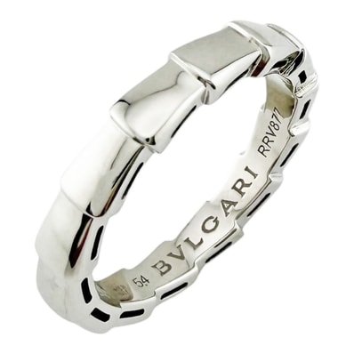 ブルガリ セルペンティ ヴァイパー リング 指輪 13.5号 18金 K18ホワイトゴールド レディース BVLGARI 中古