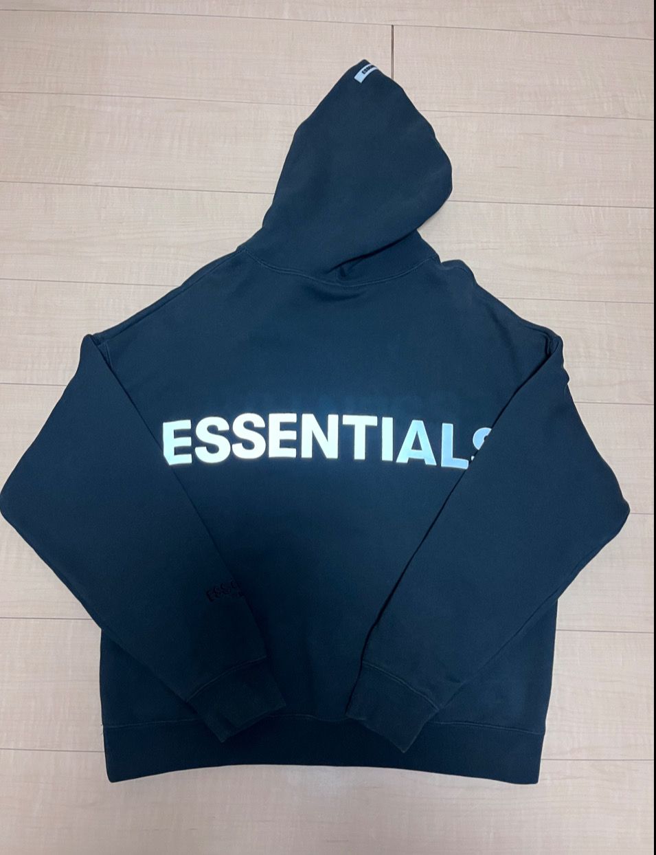 FEAR OF GOD ESSENTIALS 3M Logo Pullover Hoodie "Black"