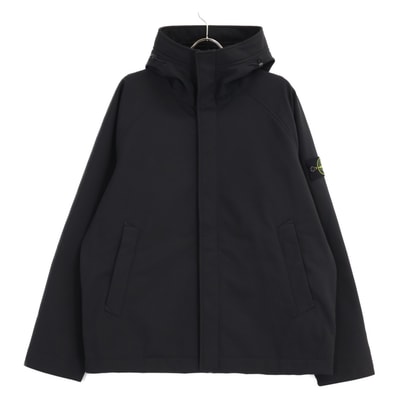 ストーンアイランド K2S15Q100010S0B22 ブラック SOFT SHELL-R フーデッド ジャケット L