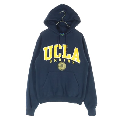 Champion チャンピオン ワッペン 長袖 海外大学名入り パーカー XS ネイビー