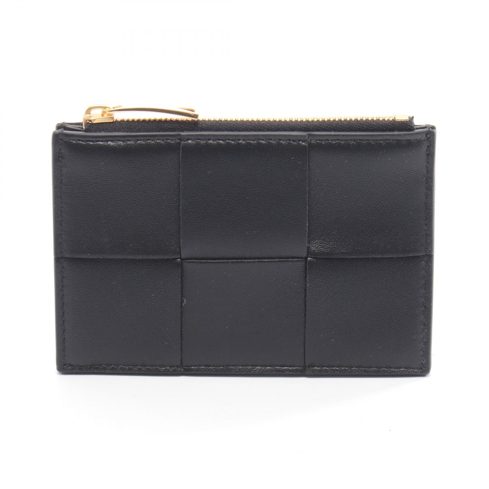 ボッテガヴェネタ BOTTEGA VENETA カセット コインケース 財布 レザー レディース ブラック系 765460VCQC48425 【新品】