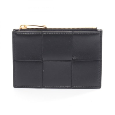 ボッテガヴェネタ BOTTEGA VENETA カセット コインケース 財布 レザー レディース ブラック系 765460VCQC48425 【新品】