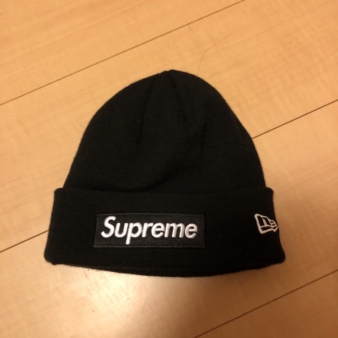 Supreme New Era® Box Logo Beanie "Black" (21FW)