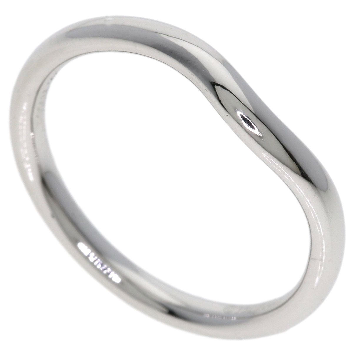 TIFFANY&Co. ティファニー カーブドバンド リング・指輪 PT950 レディース [中古]
