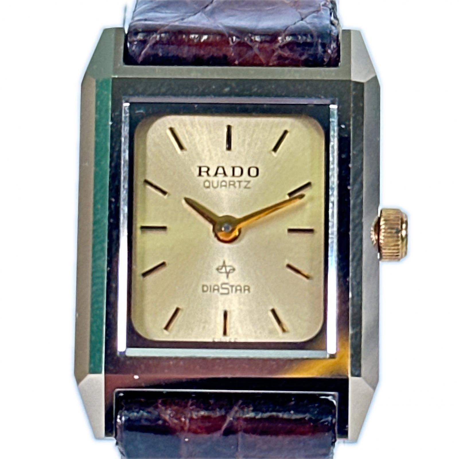 正常可動 RADO ラドー 133.9505.3 腕時計 ダイヤスター DIASTAR  ブラウン ゴールド ステンレススチール ヴィンテージ クォーツ レディース