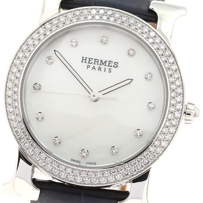 ☆美品 エルメス Hウォッチ ロンド HR1.530 レディース 【中古】