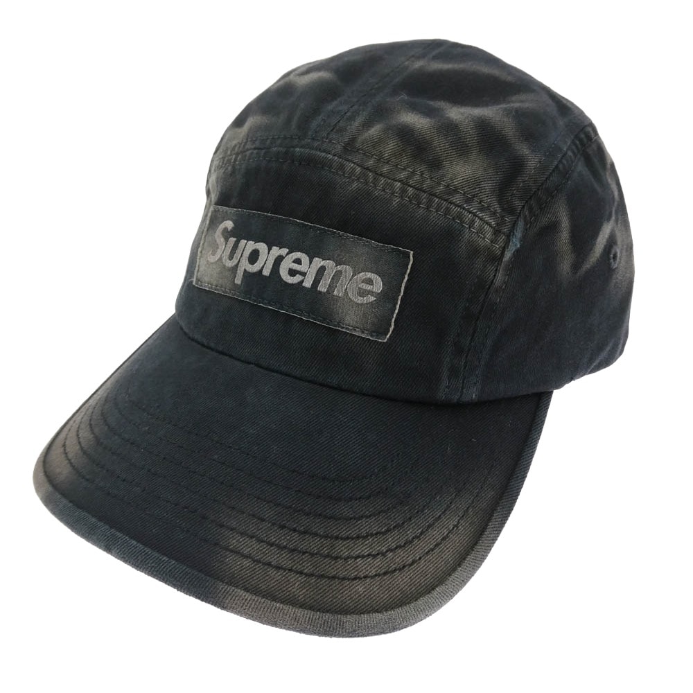 Supreme シュプリーム キャップ 26SS Overdyed Camp Cap オーバーダイ キャンプ キャップ 帽子 ブラック系 58cm【美品】【中古】