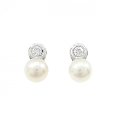 ブルガリ アコヤパール ピアス 7.9mm