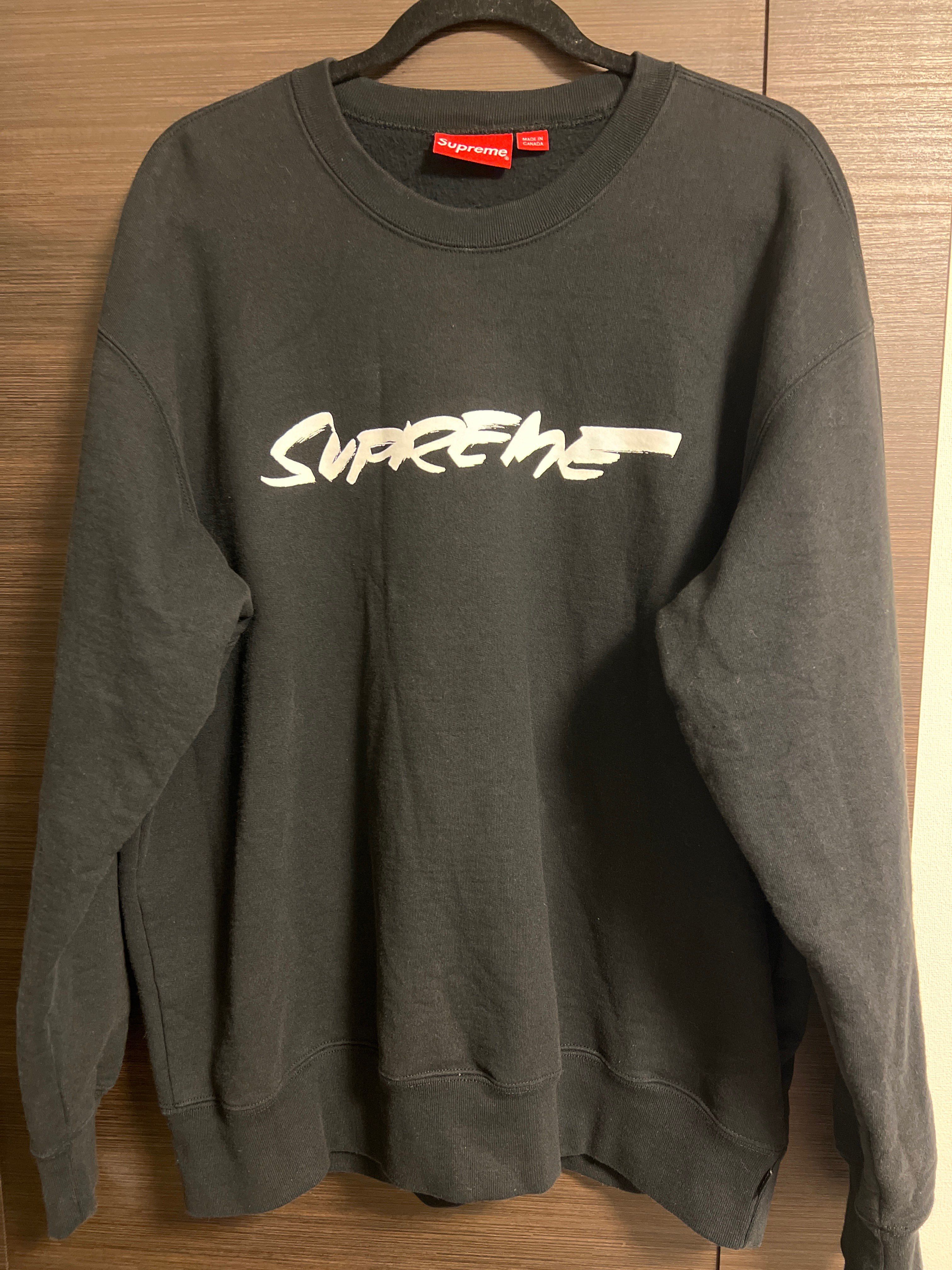Supreme Futura Logo Crewneck "Black"