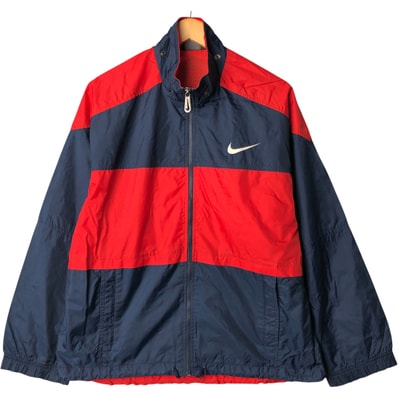 古着 90年代 ナイキ NIKE バックロゴ ナイロンジャケット メンズM相当/eaa584086