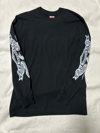 Supreme x ANTIHERO Eagle L/S Tee "Black"