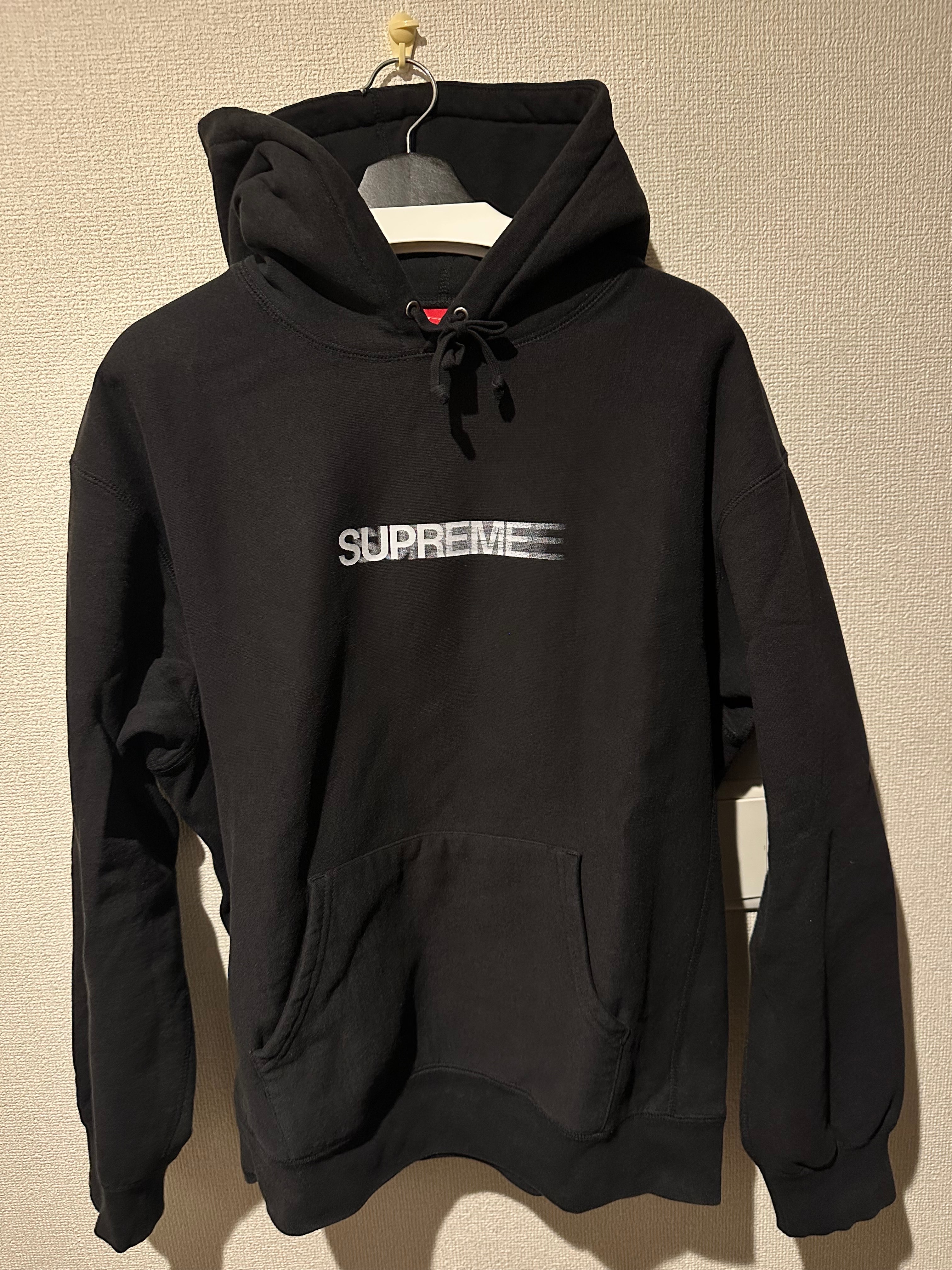 Supreme Motion Logo Hooded Sweatshirt "Black" (23SS)