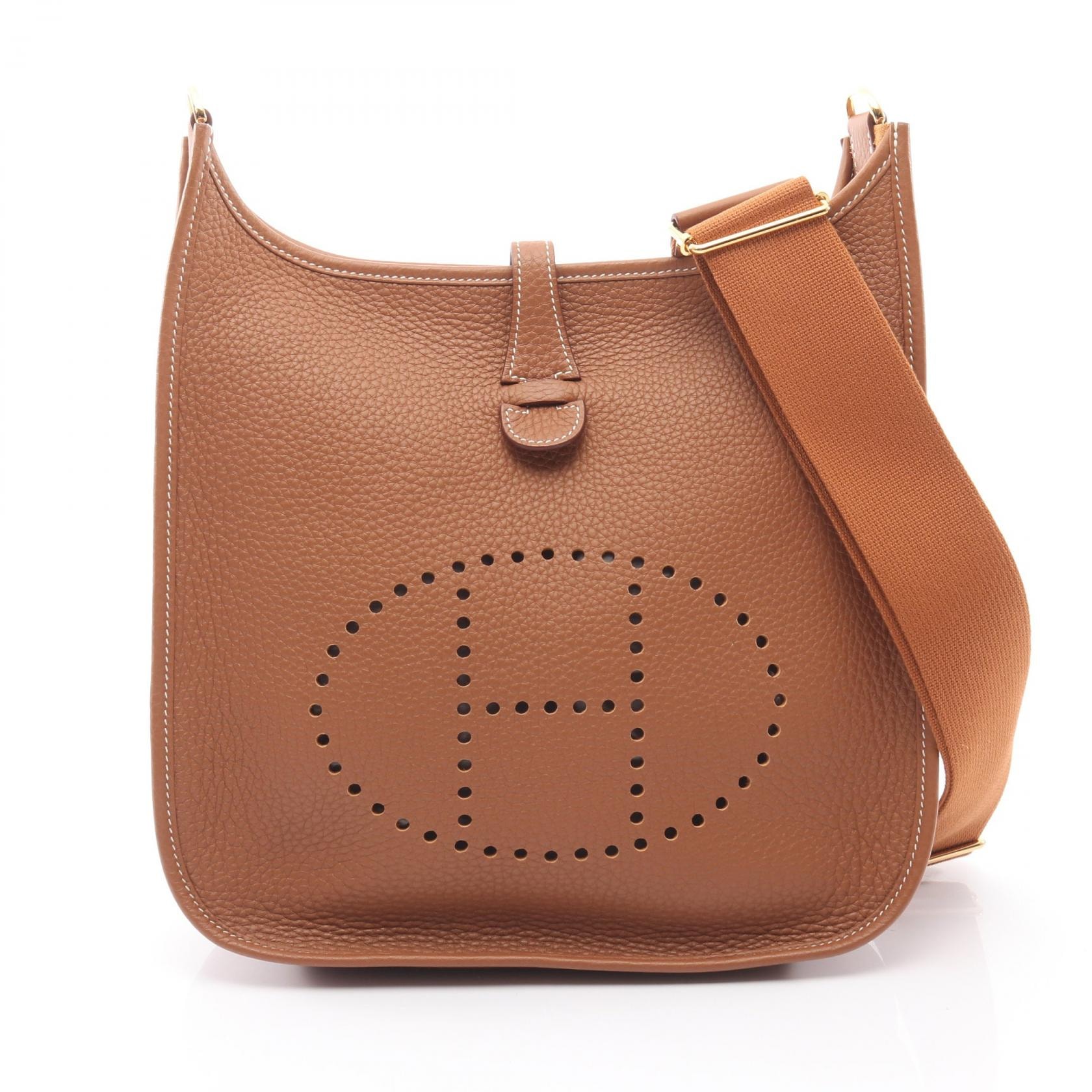 エルメス HERMES エヴリン 3 トロワ PM ショルダーバッグ バッグ レザー トリヨンクレマンス トリヨンクレマンス ゴールド K刻印(2025年製造) レディース ブラウン系 【中古】