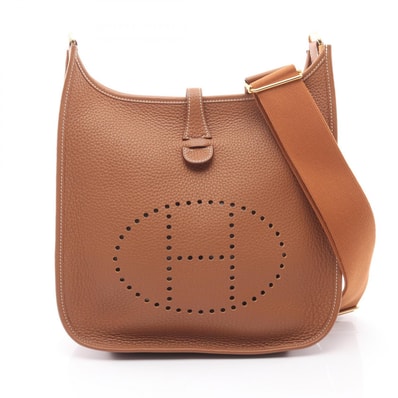 エルメス HERMES エヴリン 3 トロワ PM ショルダーバッグ バッグ レザー トリヨンクレマンス トリヨンクレマンス ゴールド K刻印(2025年製造) レディース ブラウン系 【中古】