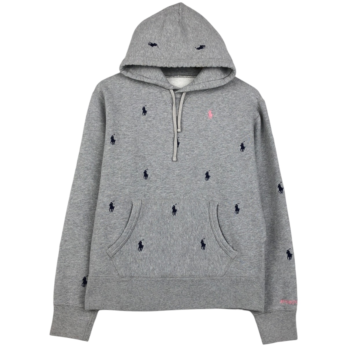 古着 ラルフローレン Ralph Lauren PINKPONY 総柄 スウェットプルオーバーパーカー レディースL相当/eaa622175