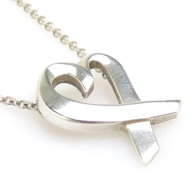 ティファニー TIFFANY&Co. ネックレス ラビングハート シルバー925 シルバー レディース【中古】 r11316a