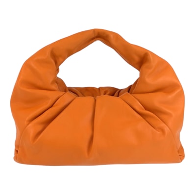 美品 BOTTEGAVENETA ボッテガヴェネタ ザ ショルダーポーチ オレンジ レザー ホーボー ショルダーバッグ ハンドバッグ 600537 【中古】
