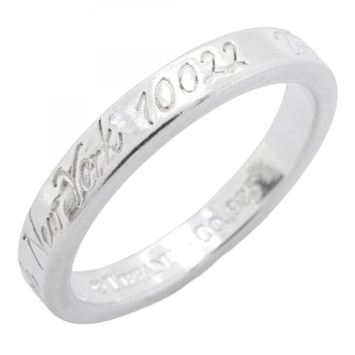 【6jdb0021-k】ティファニー リング ノーツ シルバー925 10号【中古】レディース