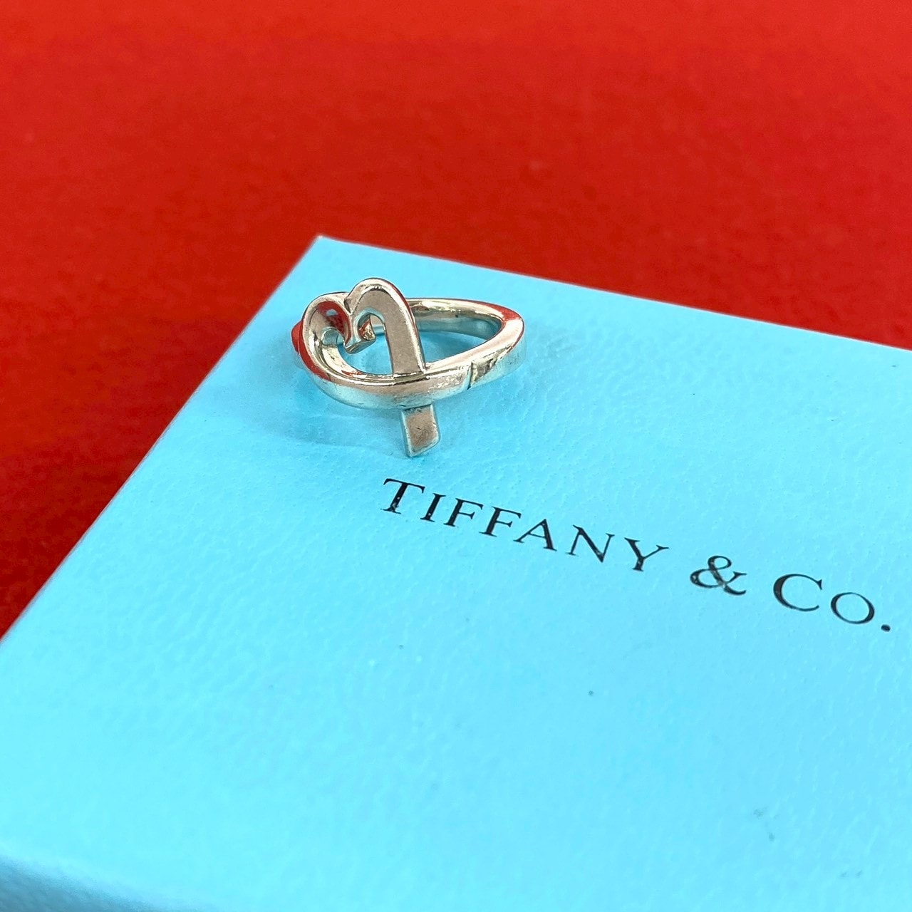 TIFFANY&Co. ティファニー ラビングハート リング シルバー925 リング・指輪 7号 シルバー
 788-2