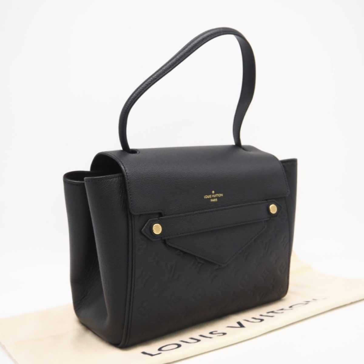 美品 LOUIS VUITTON ルイ・ヴィトン モノグラム アンプラント トロカデロ ノワール M50439 ハンドバッグ ブラック カーフレザー レディース