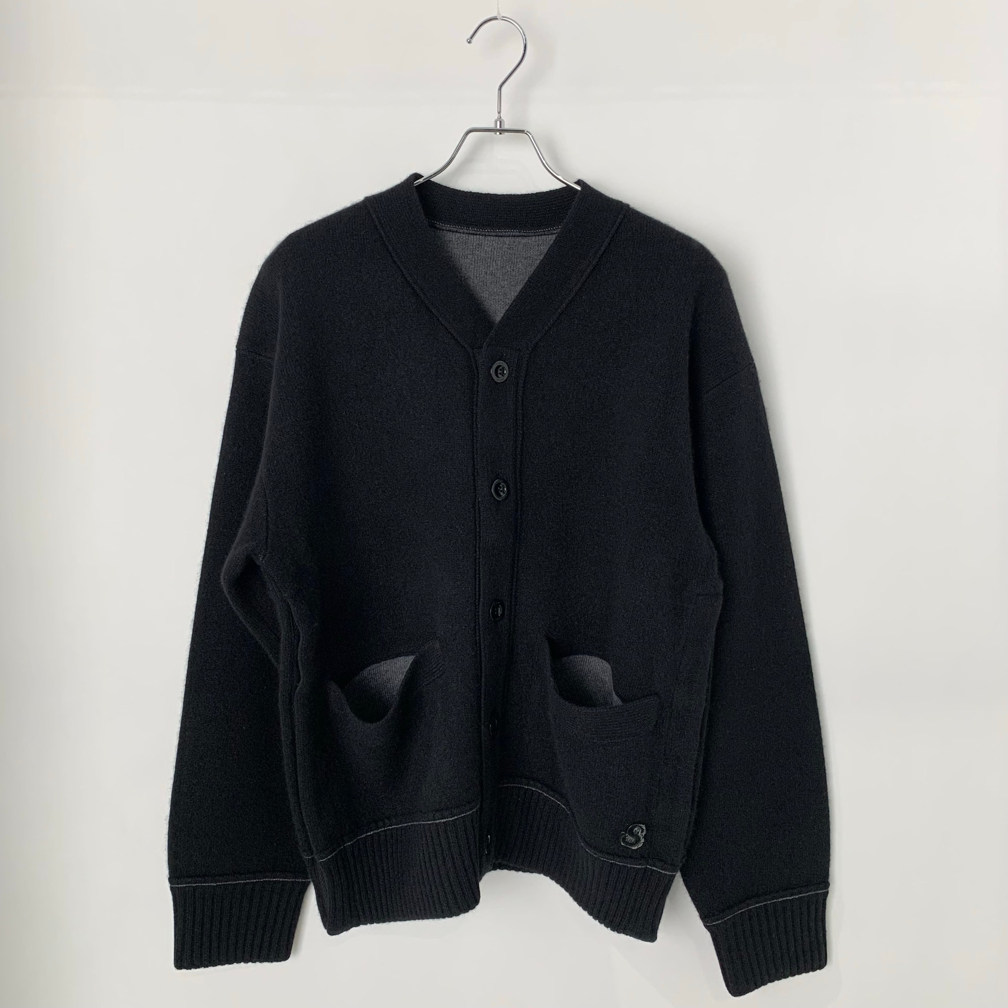 sacai S Cashmere Knit Cardigan "Black"
