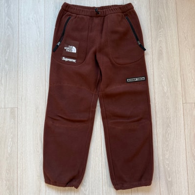 Supreme x The North Face Steep Tech Fleece Pant "Brown"